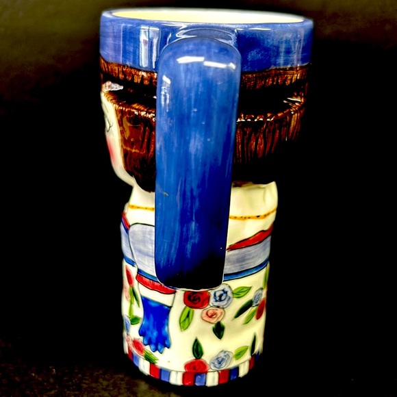 Vintage ceramic  20 ox travel mug by SUSAN PALEY titled “ Madeline “ for Ganz - Picture 2 of 8